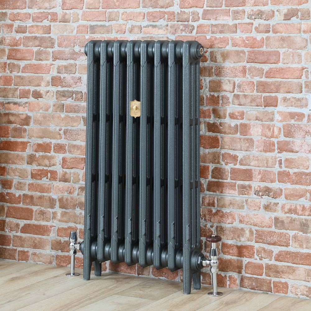 Radiateur fonte – 86 cm – Argent métallisé – Tailles multiples - Mercury