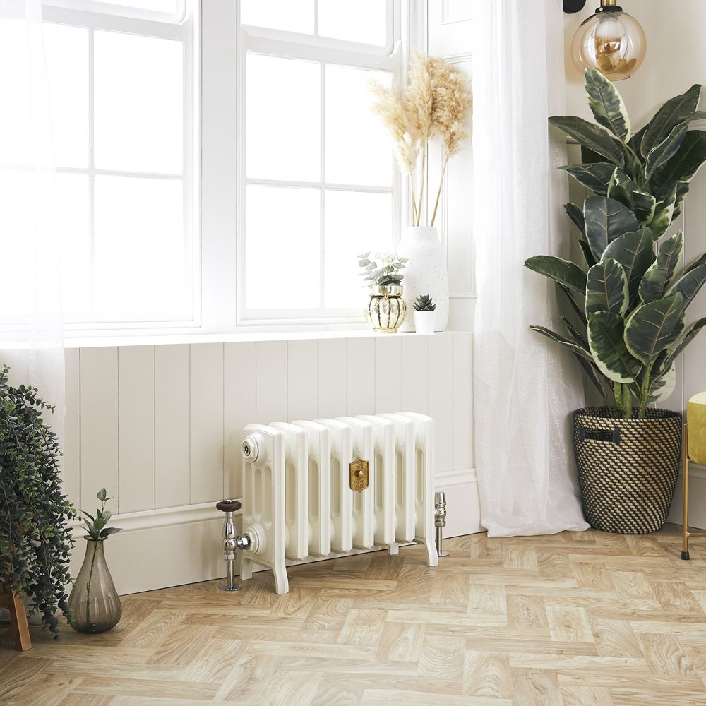 Radiateur fonte – 35,7 cm – Blanc porcelaine – Tailles multiples - Isabel