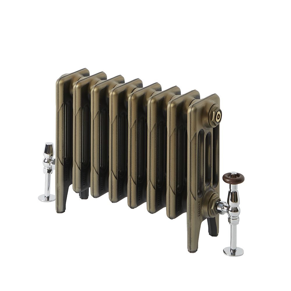 Radiateur en fonte à 4 rangs – Hauteur de 46 cm – Laiton naturel – Choix de tailles – Mercury