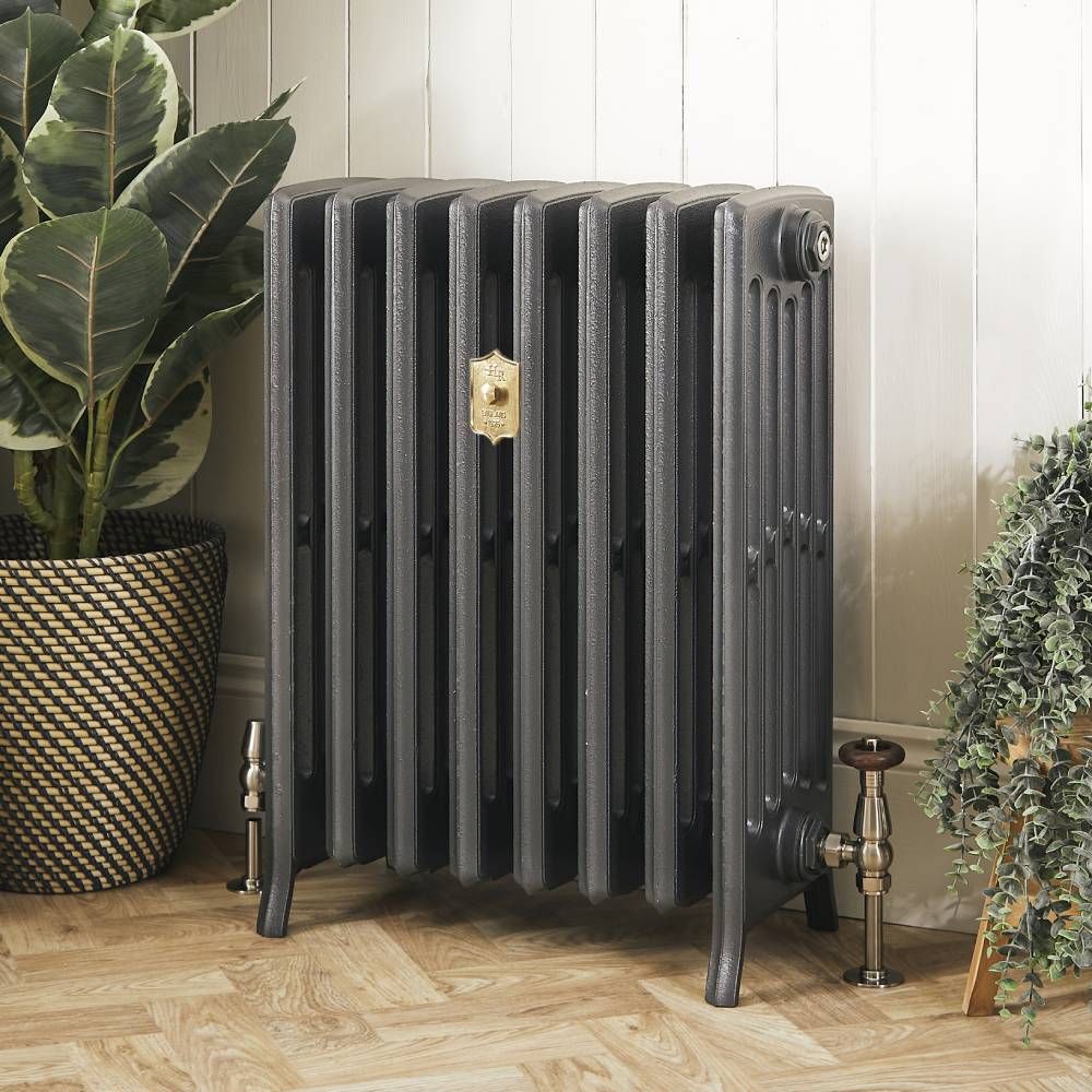 Radiateur fonte – 66 cm – Argent métallisé – Tailles multiples - Isabel
