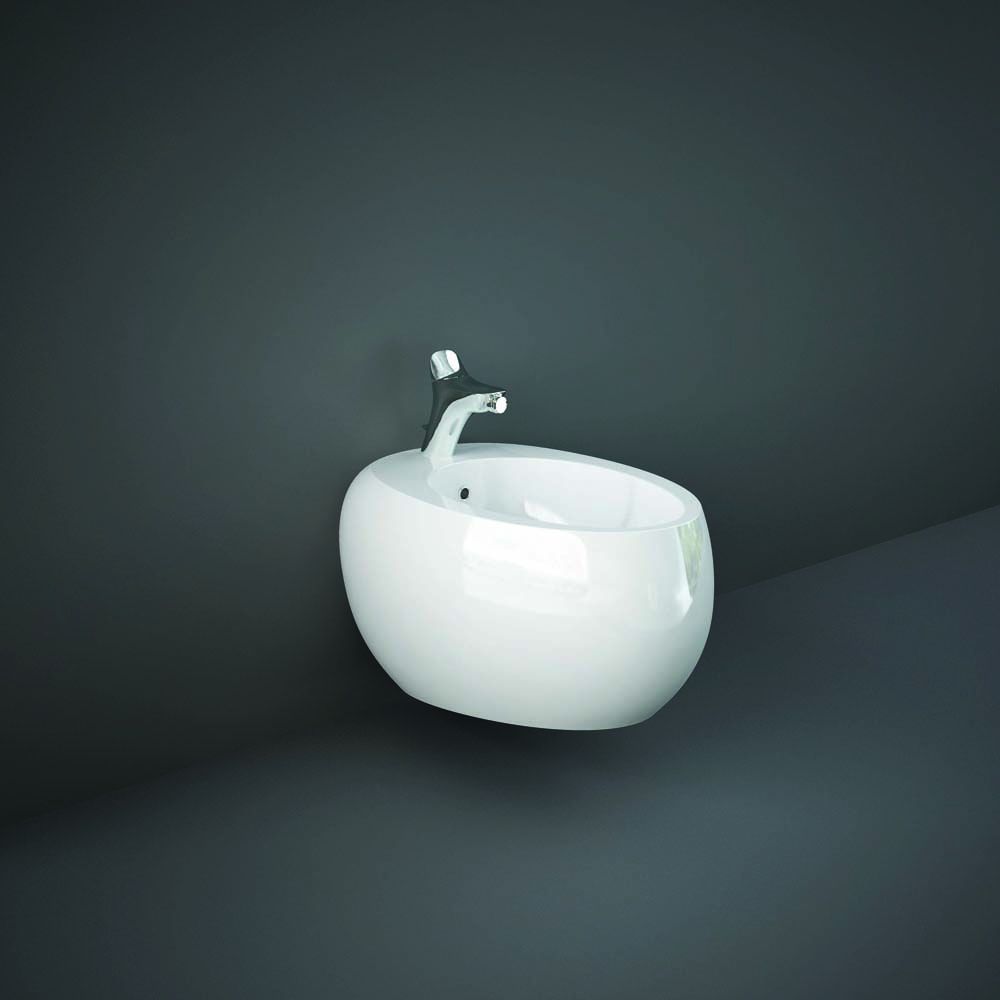 Bidet suspendu moderne – Blanc brillant – RAK Cloud x Hudson Reed