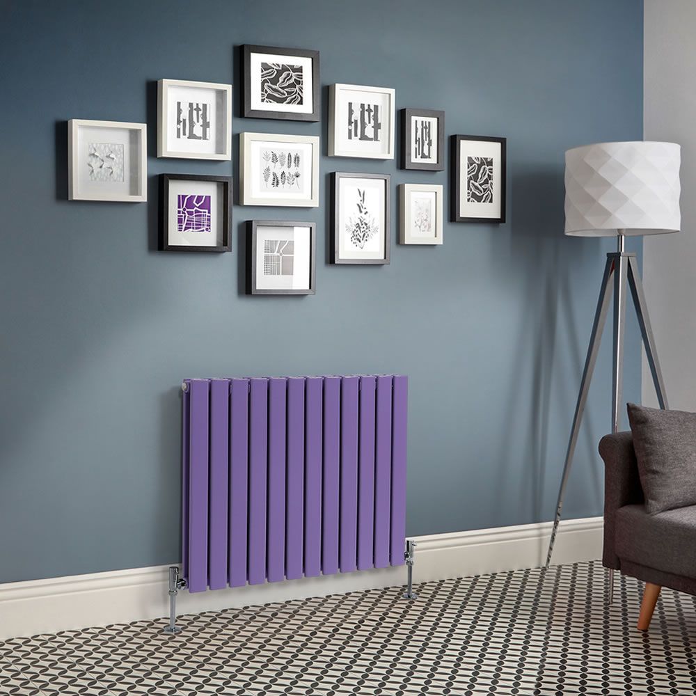 Radiateur design horizontal – Violet – 63,5 cm – Choix de largeurs - Delta