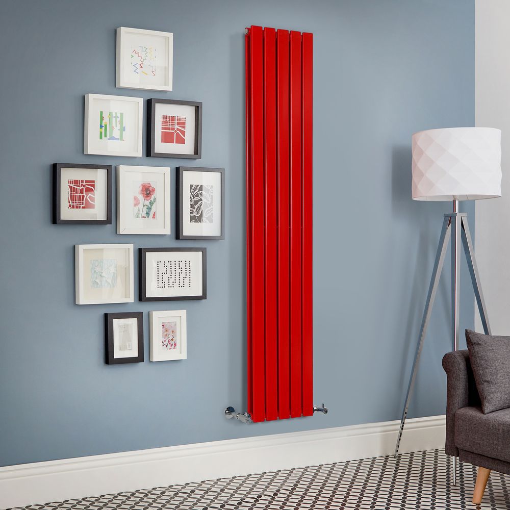 Radiateur design vertical – Rouge – 178 cm – Choix de largeurs - Delta