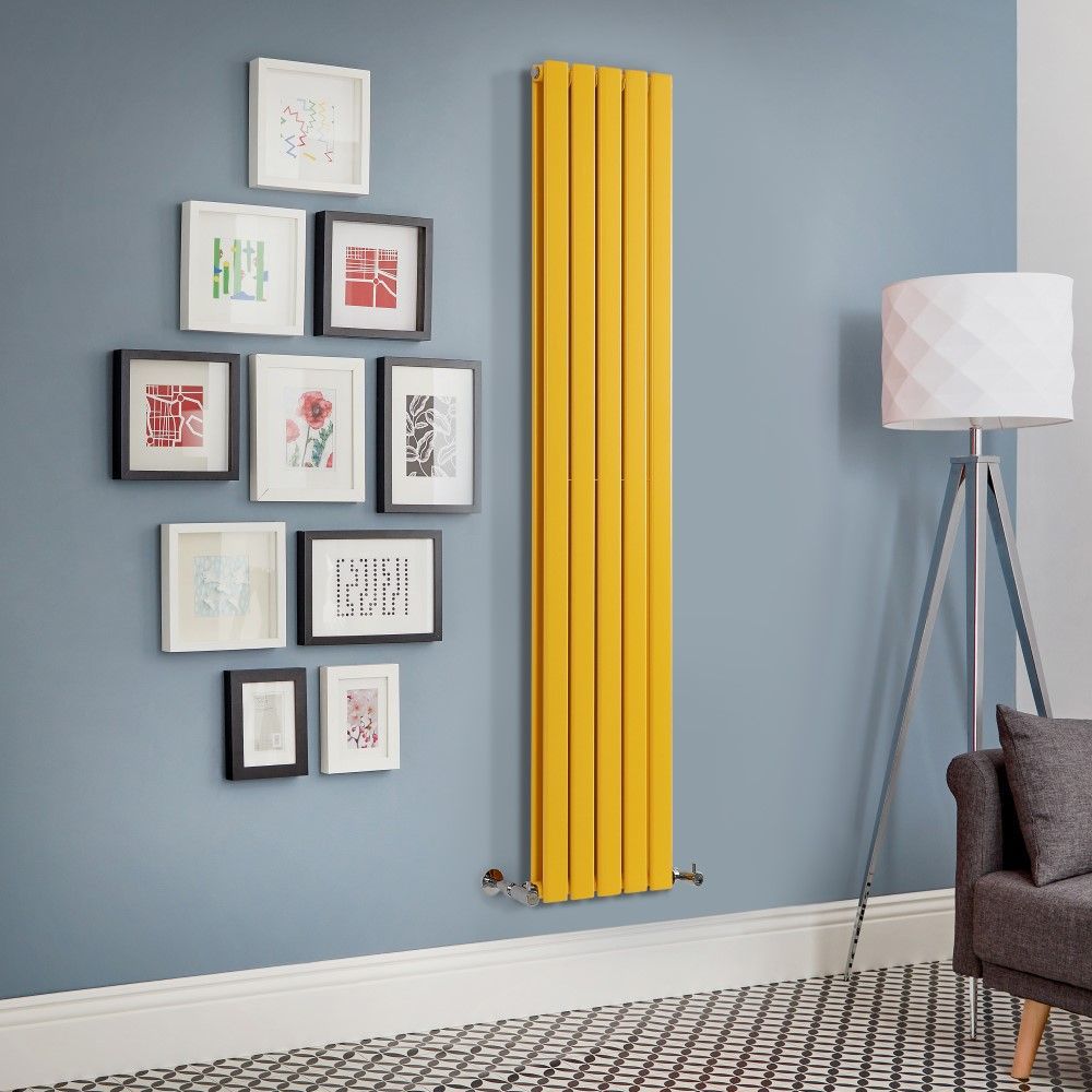 Radiateur design vertical – Jaune – 178 cm – Choix de largeurs - Delta