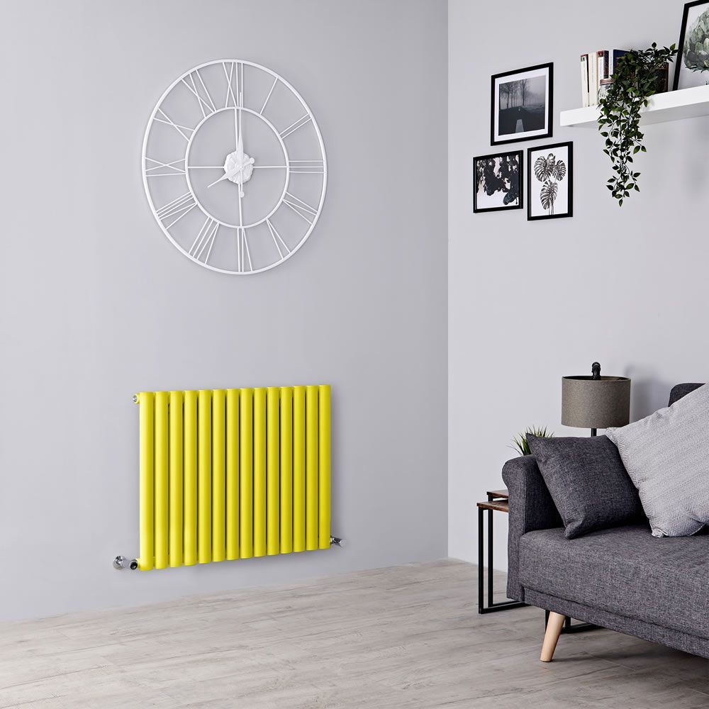 Radiateur design horizontal – 63,5 cm  – Jaune – Choix de largeurs - Vitality