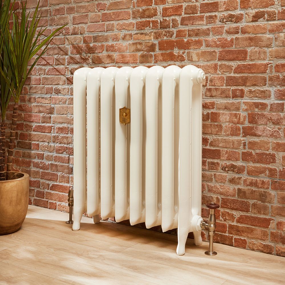 Radiateur fonte à colonnes ovales – 76 cm – Blanc ancien – Tailles multiples - Erté