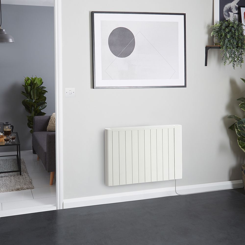 Radiateur électrique intelligent à énergie sèche – Blanc - Sur prise - 2000W - 53,3 cm x 101,3 cm - Virtus