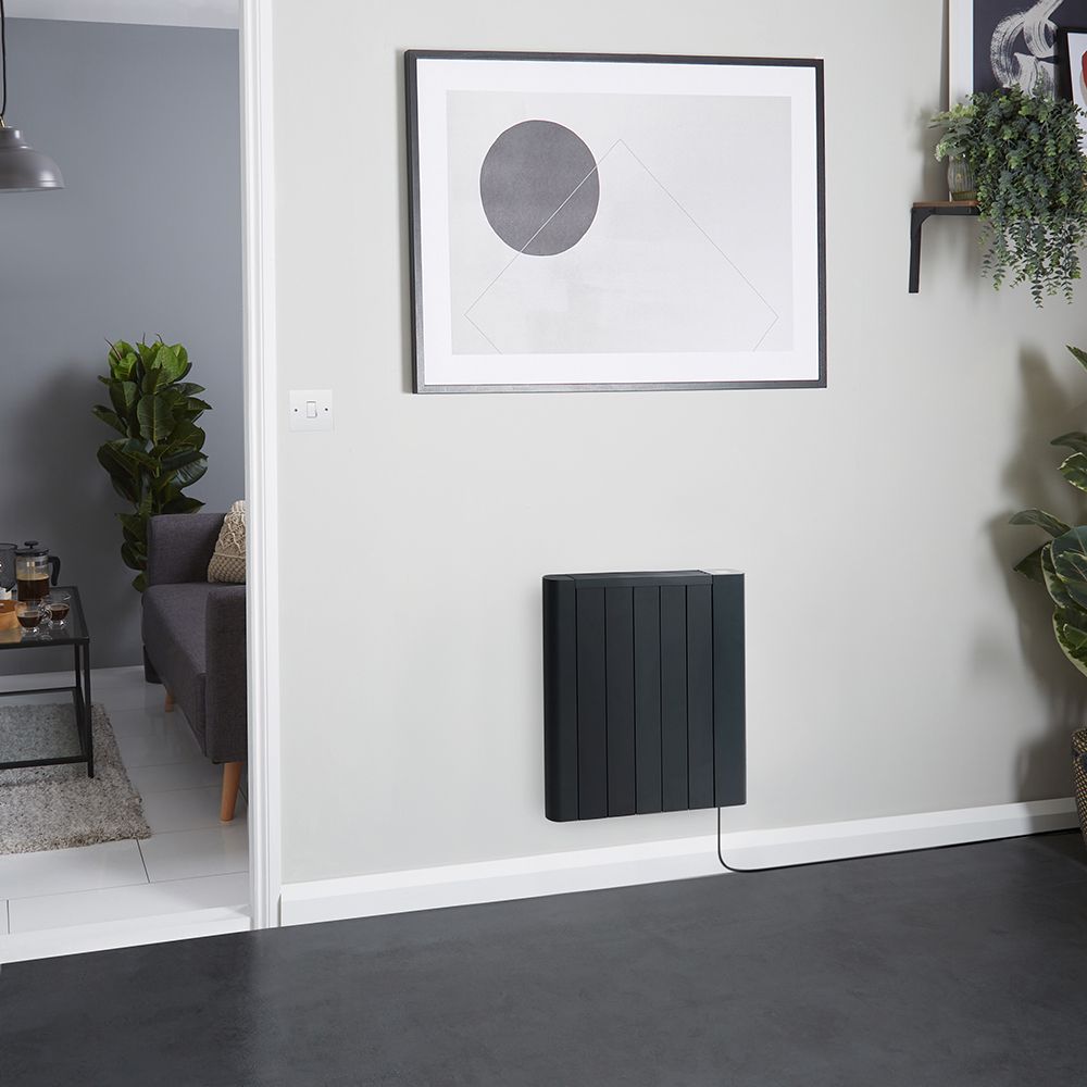 Radiateur électrique intelligent à énergie sèche – Noir - 900W  - 53,3 cm x 59,5 cm - Virtus