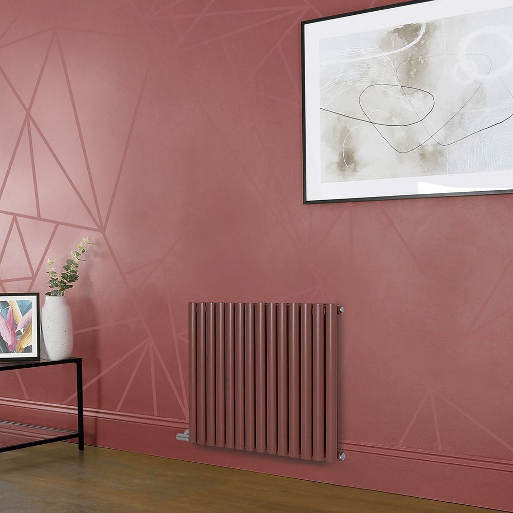 Radiateur électrique design horizontal - Rouge (Booth Red) - Choix de largeur, thermostat et cache-câble - Vitality