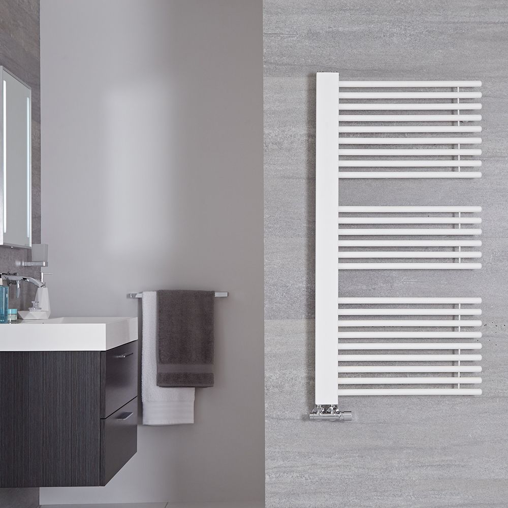 Sèche-serviettes - Blanc minéral - 119 cm x 60 cm - Bosa