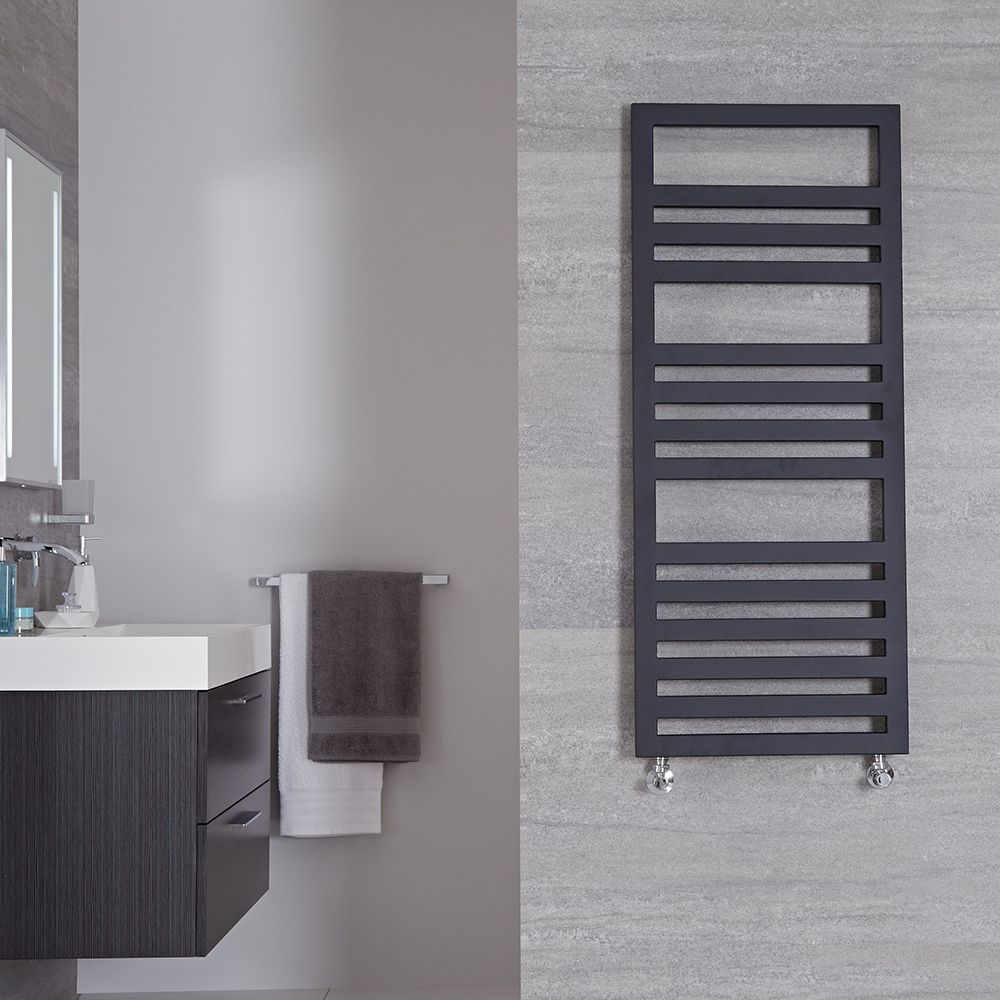 Sèche-serviettes - Anthracite - 120 cm x 50 cm - Ponza
