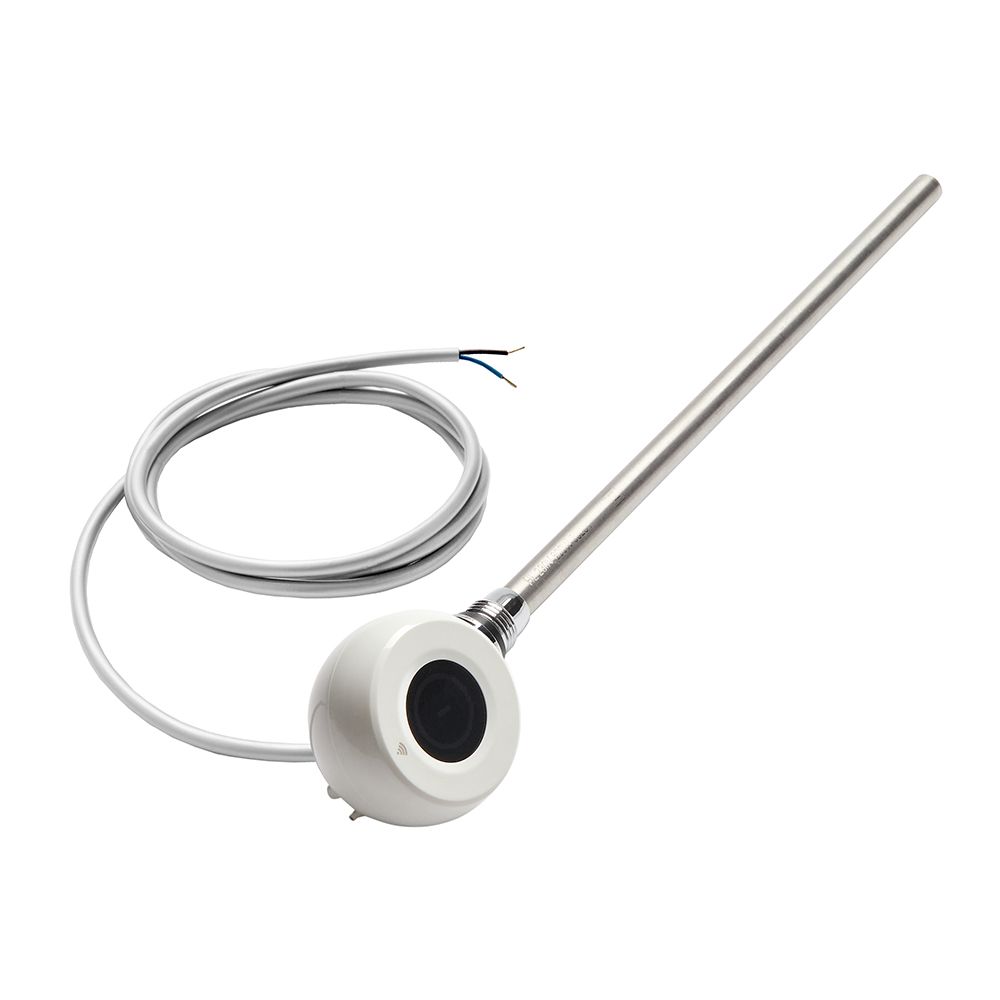 Élément chauffant thermostatique Wi-Fi horizontal – Blanc – Choix de puissances et options de branchement et de câblage - ECOSO par Hudson Reed