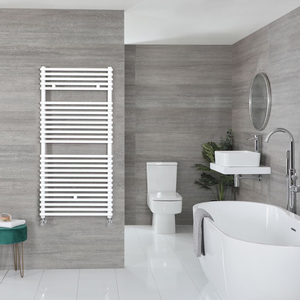 Sèche-serviettes - Blanc – 119 cm x 45 cm - Arno