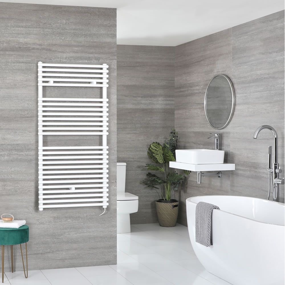 Sèche-serviettes électrique – Blanc – 119 cm x 60 cm - Arno