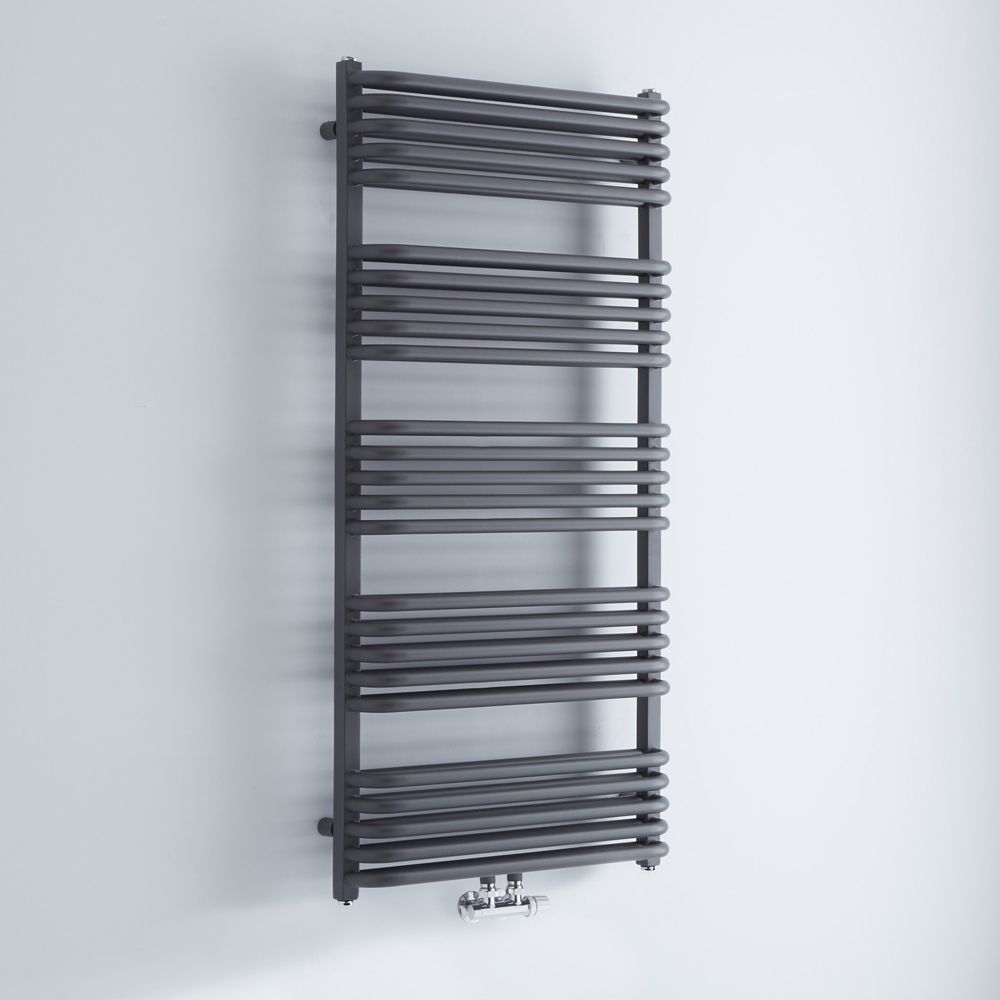 Sèche-serviettes eau chaude - Anthracite - 126,9 x 60 cm - Arch