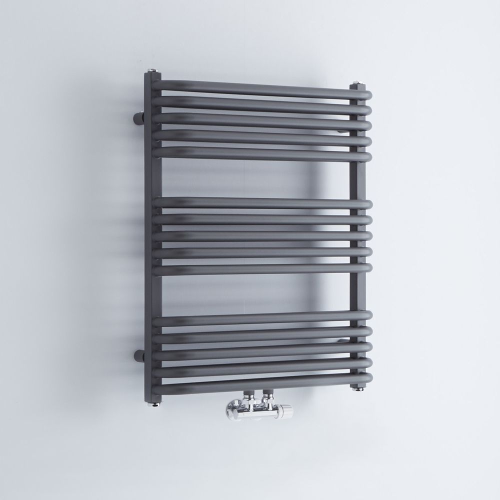 Sèche-serviettes eau chaude - Anthracite - 73,6 x 60 cm - Arch
