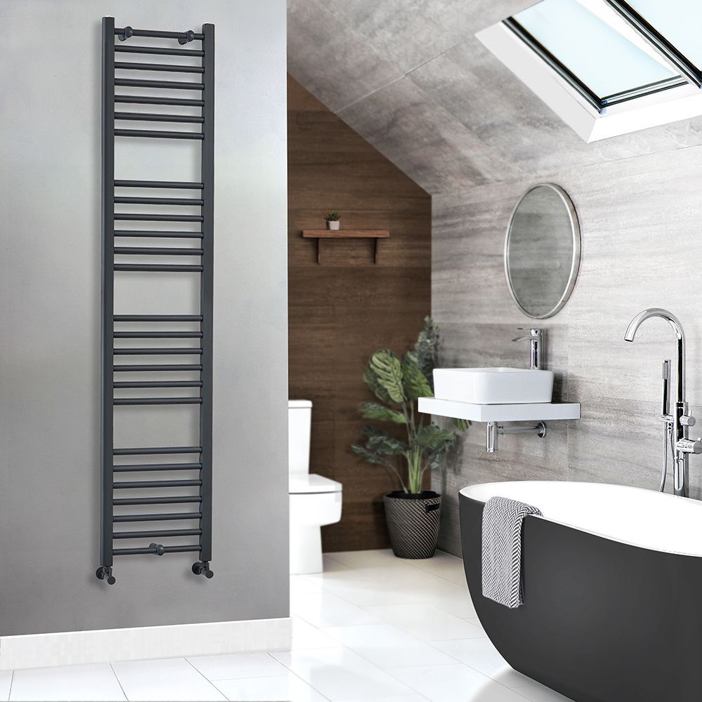 Sèche-serviettes plat – Anthracite – 180 cm x 40 cm - Artle