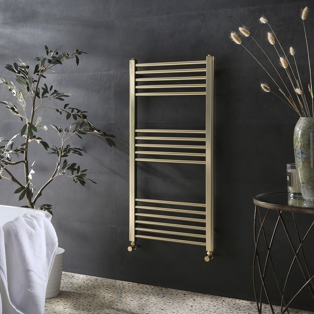 Sèche-serviettes - Or satiné - 100 cm x 50 cm - Orelia