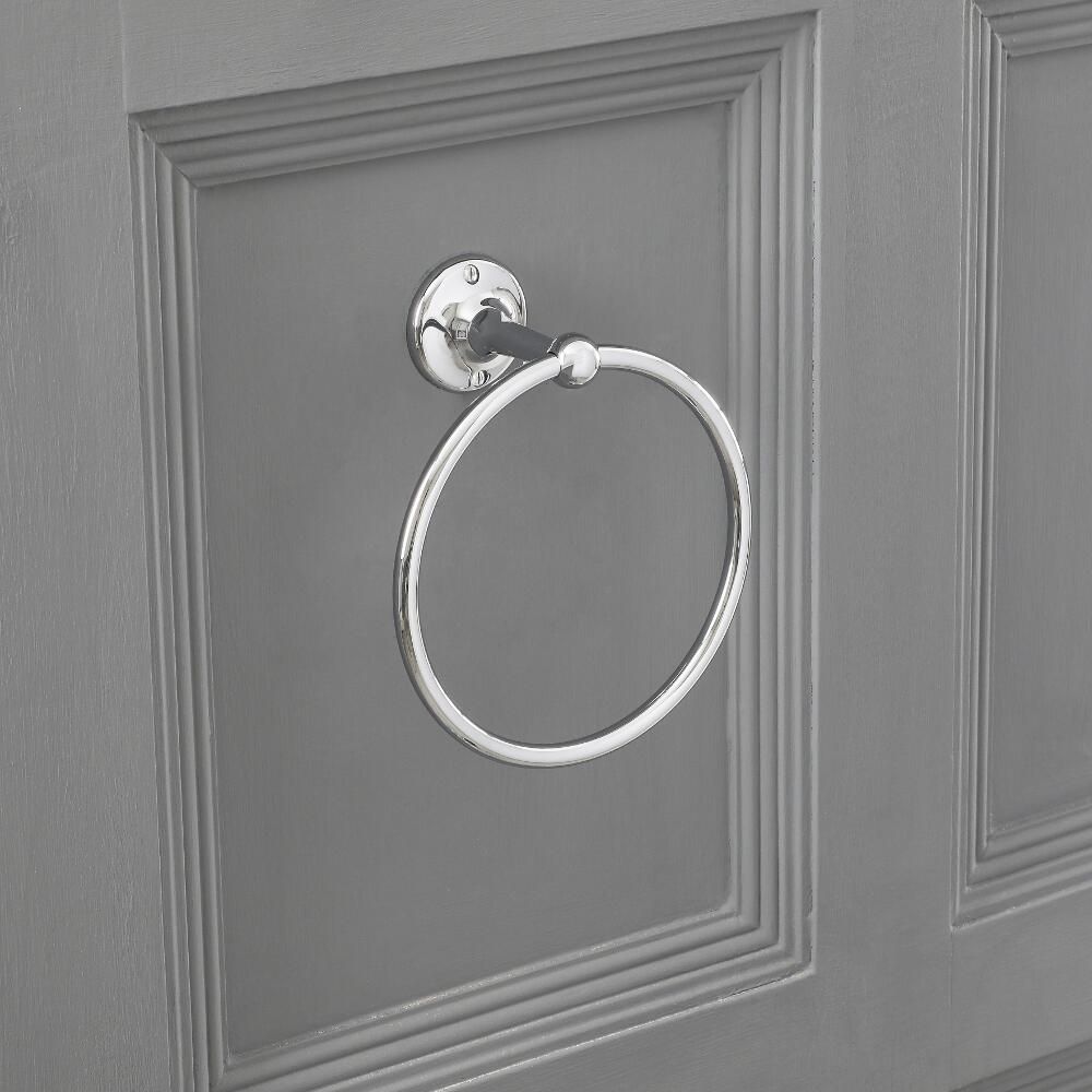 Anneau porte-serviette rétro - Chromé - Elizabeth