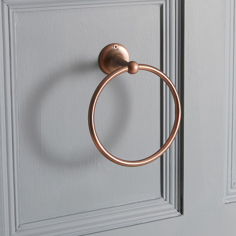 Anneau porte-serviettes rétro - Bronze huilé - Elizabeth