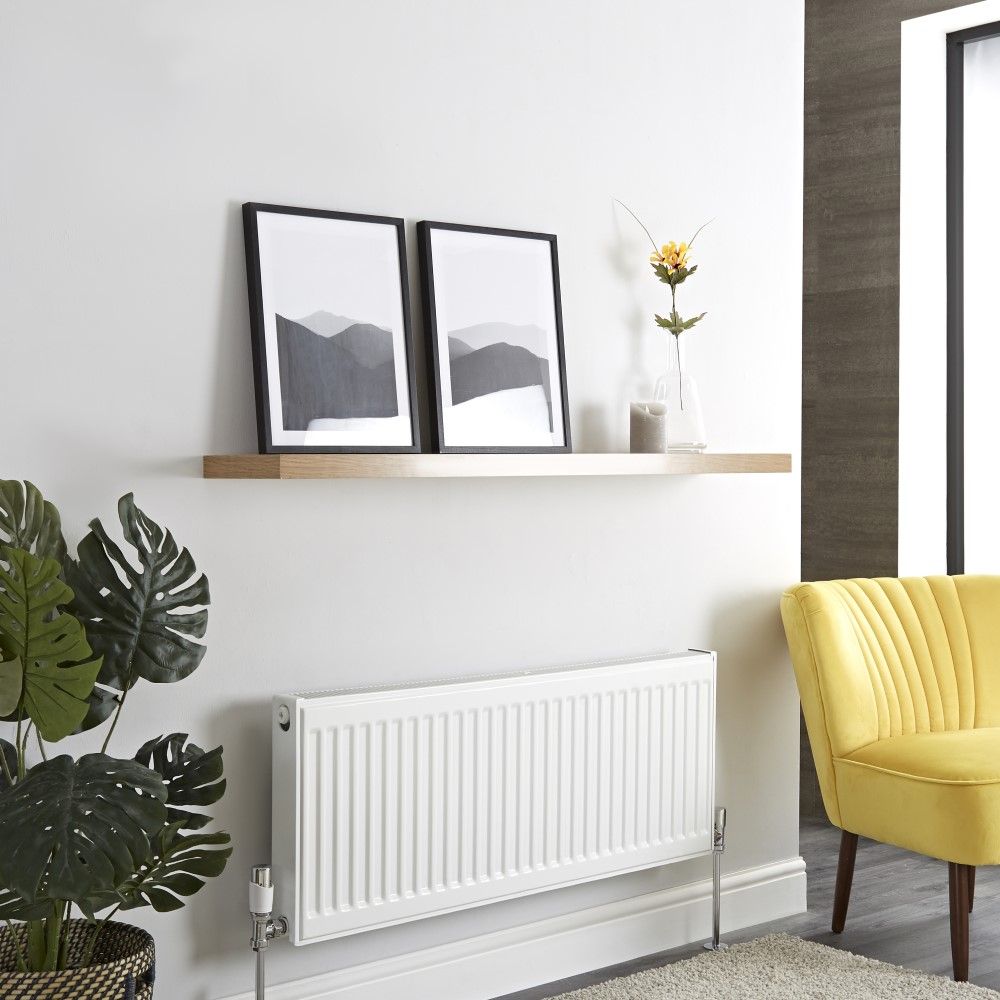 Radiateur à panneau plat horizontal - Type 22 - Blanc - 40 cm x 100 cm - Eco