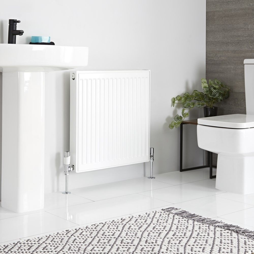 Radiateur à panneau plat horizontal - Type 21 - Blanc - 60 cm x 60 cm - Eco
