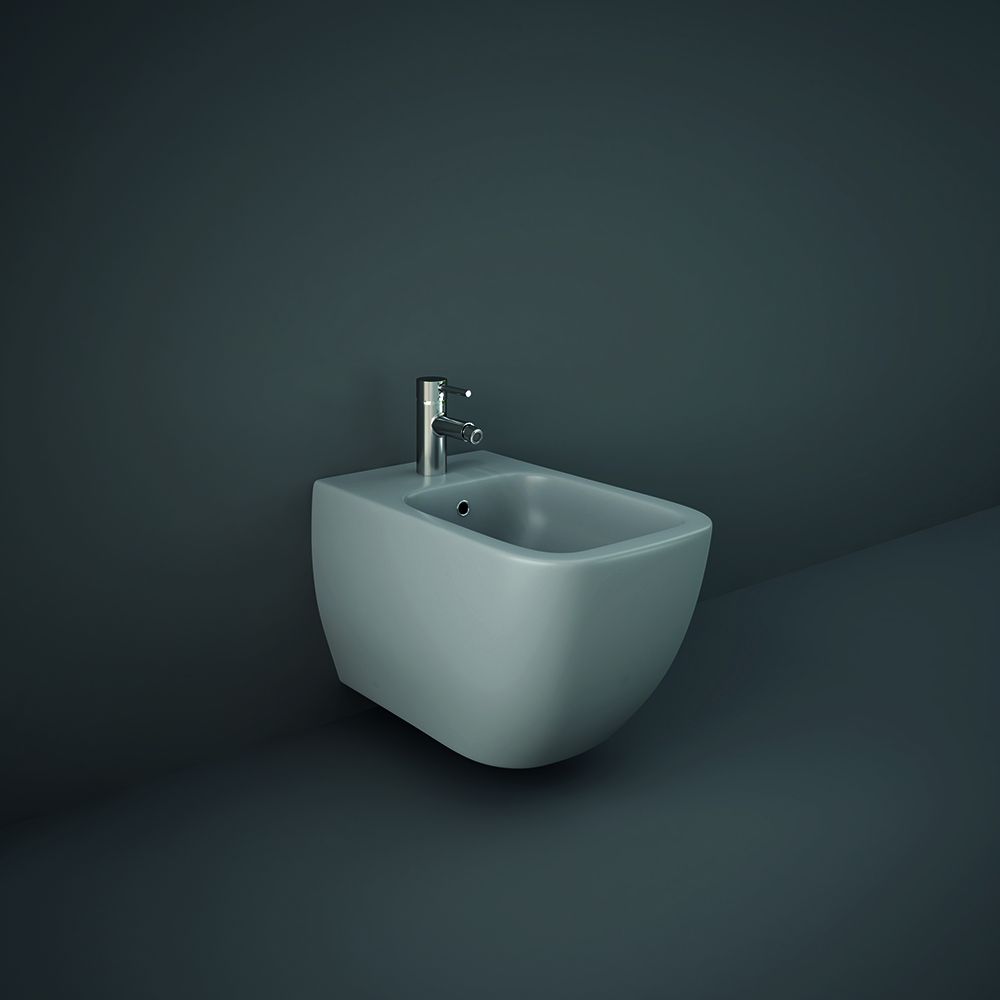 Bidet carré suspendu – Gris mat – RAK Feeling x Hudson Reed