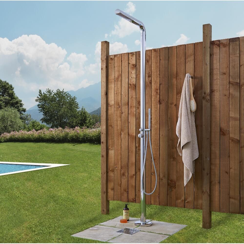 Douche extérieure – 2 fonctions – Chromé – Lugo