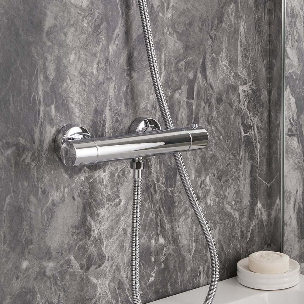Mitigeur thermostatique de douche rond – Choix de finitions – Elsie