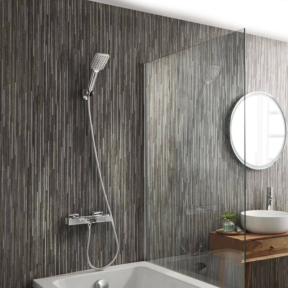 Mitigeur thermostatique de baignoire – Avec bec verseur et douchette – Choix de finitions – Tolima