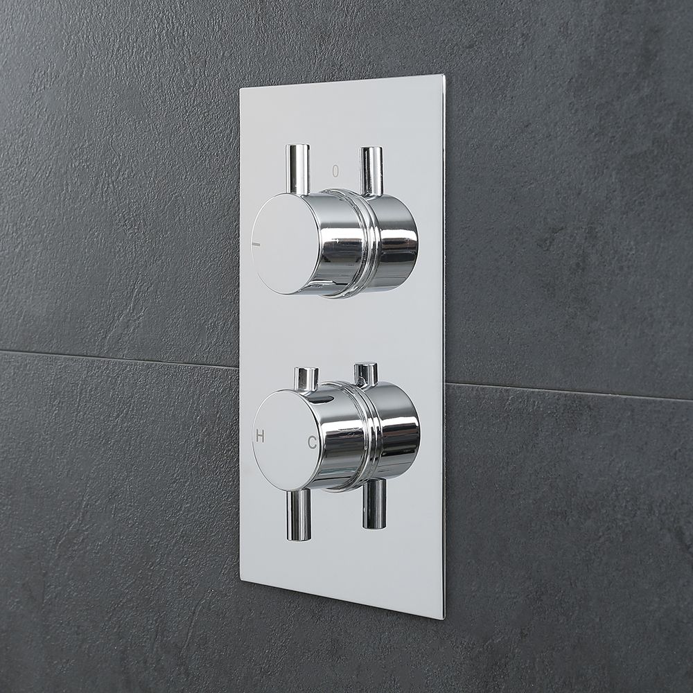 Mitigeur de douche thermostatique – Chromé – 1 fonction – Kubix