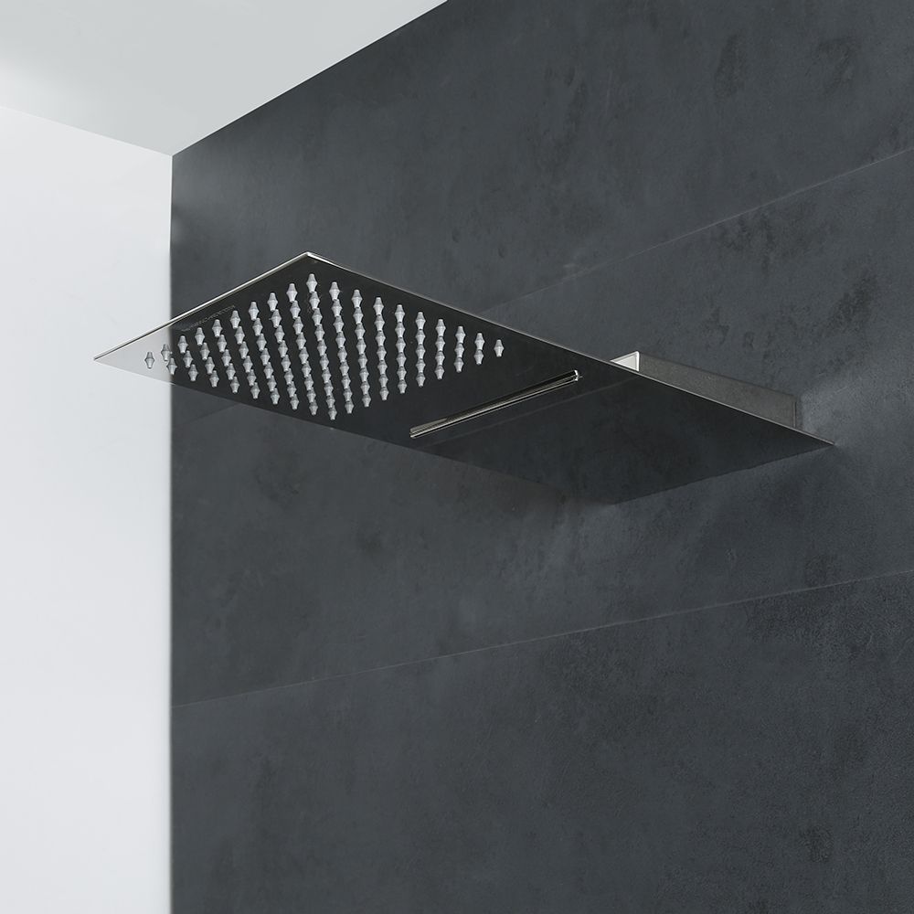 Pommeau de douche cascade – Chromé – 2 fonctions - Kubix