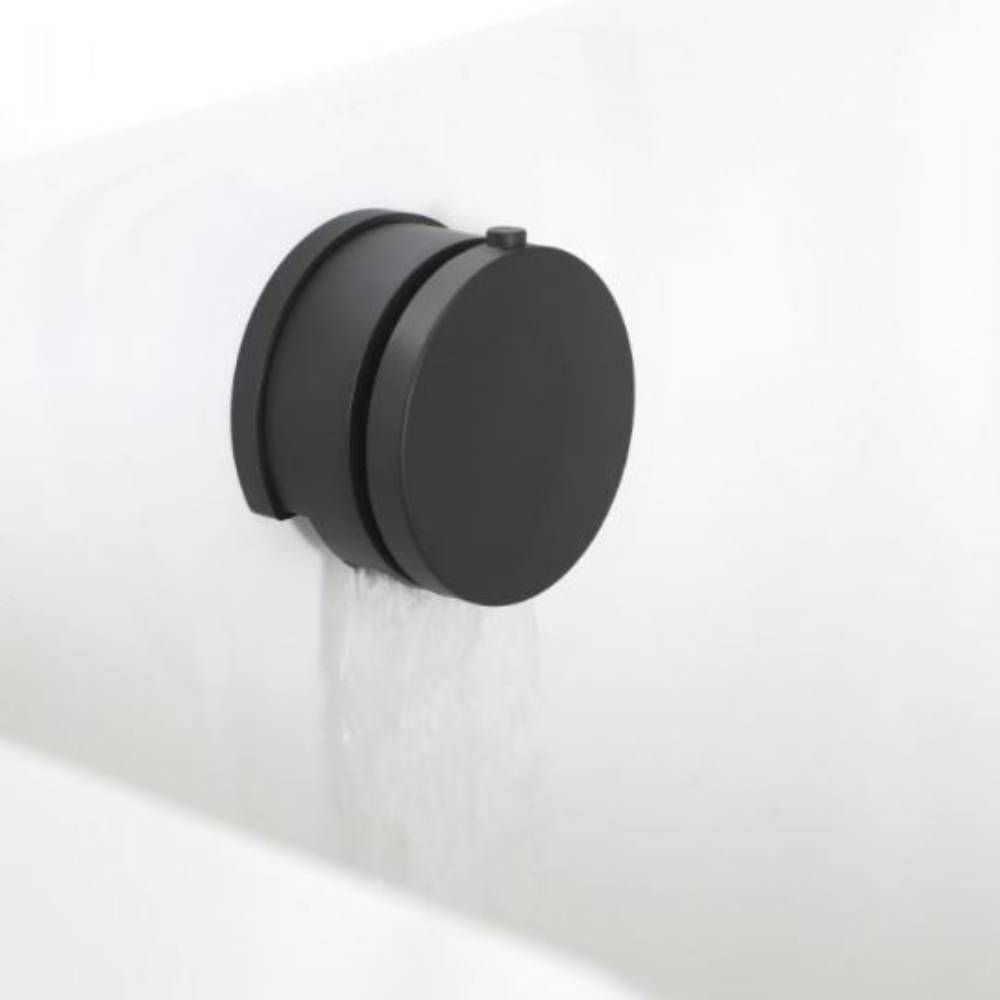 Kit de douche thermostatique avec inverseur, vidage-remplissage baignoire et douchette – Noir - Nox