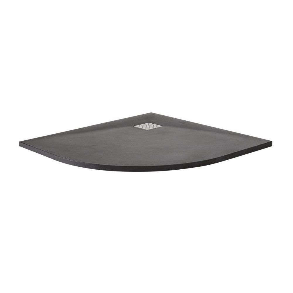 Receveur de douche à effet texturé quart de cercle – Choix de finitions – 90 cm - Rockwell
