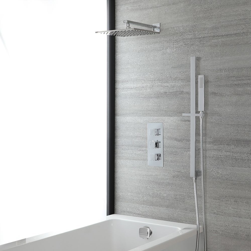 Kit bain douche thermostatique – Chromé – Choix de fonctions – Kubix