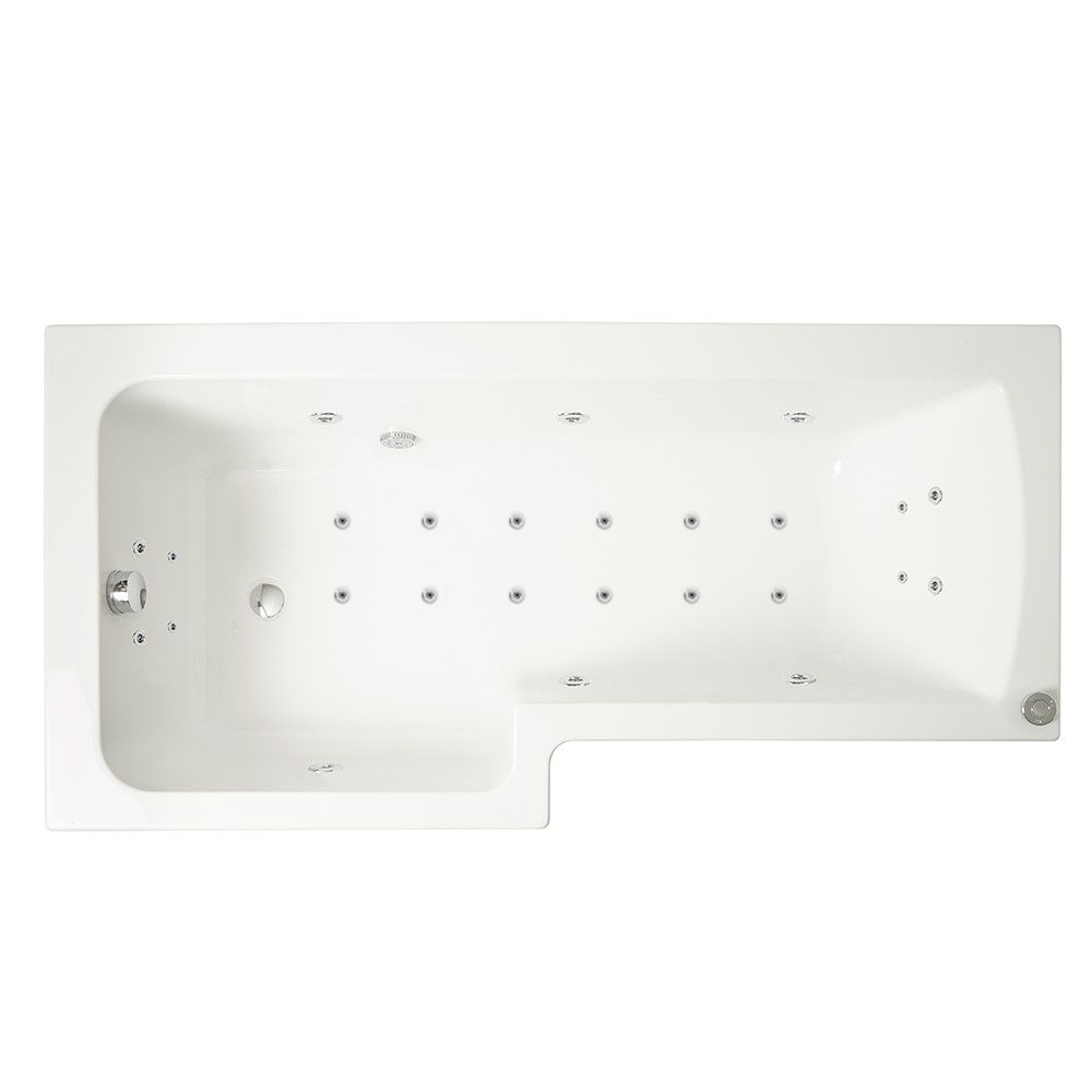 Baignoire bain à remous Duravit PAIOVA 5 angle droite 205 l 177x1300 blanc Combi-Syst E