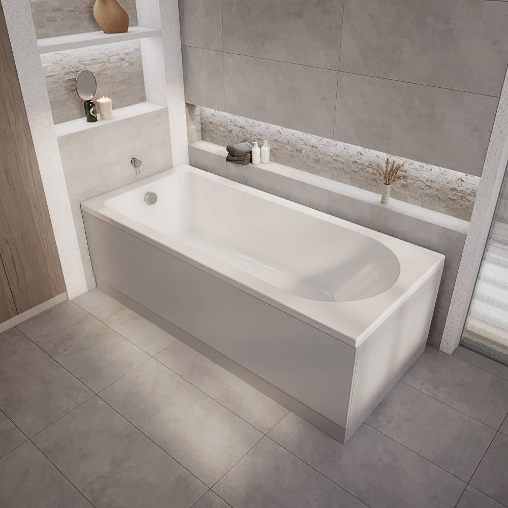 Baignoire rectangulaire - 170 cm x 75 cm - Choix de tabliers - Covelly