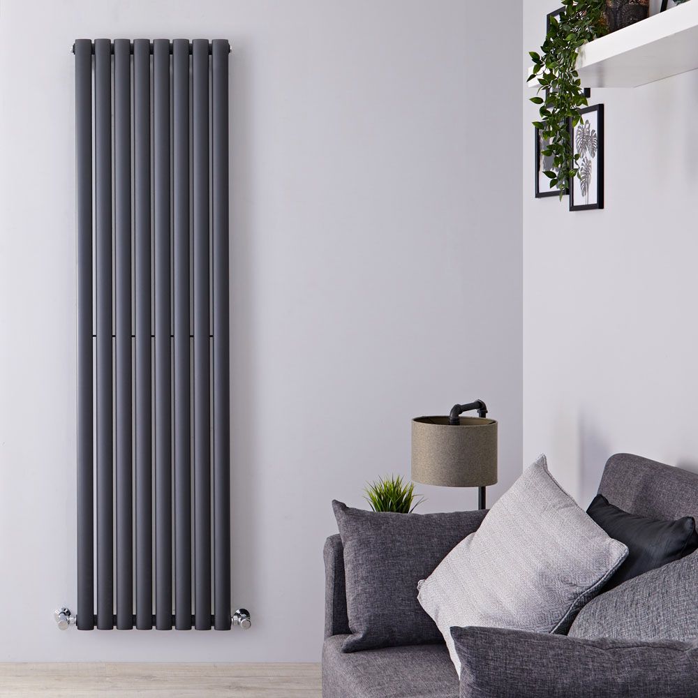 Radiateur design vertical – Anthracite – 178 cm x 47,2 cm  – Rang simple – Vitality