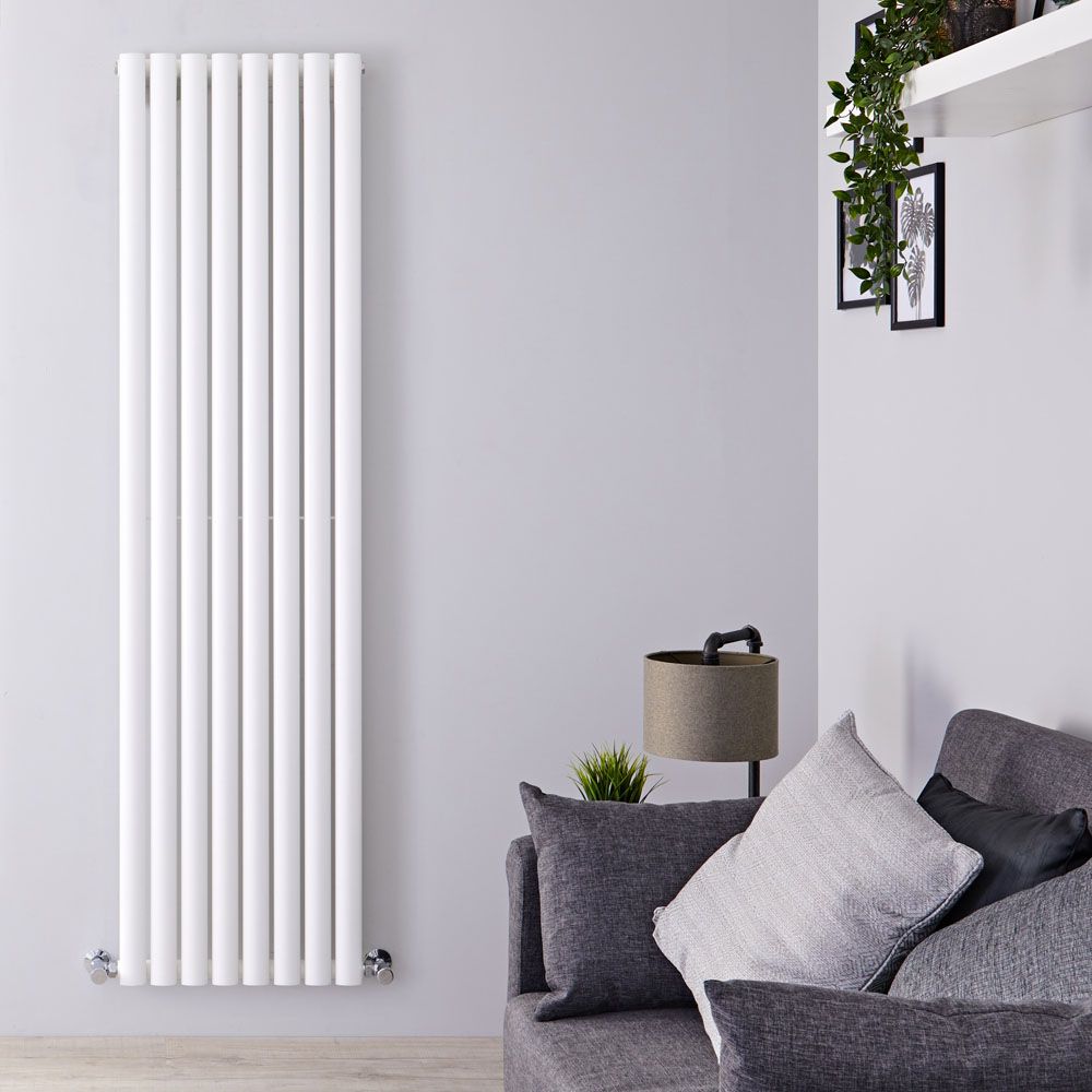 Radiateur design vertical – Blanc – 178 cm x 47,2 cm  – Rang simple – Vitality