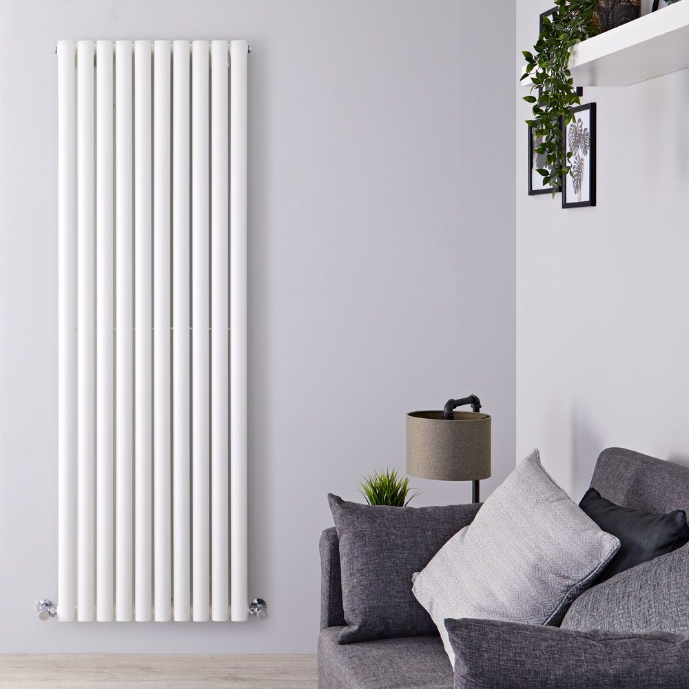 Radiateur design vertical – Blanc – 178 cm x 59 cm  – Rang simple – Vitality