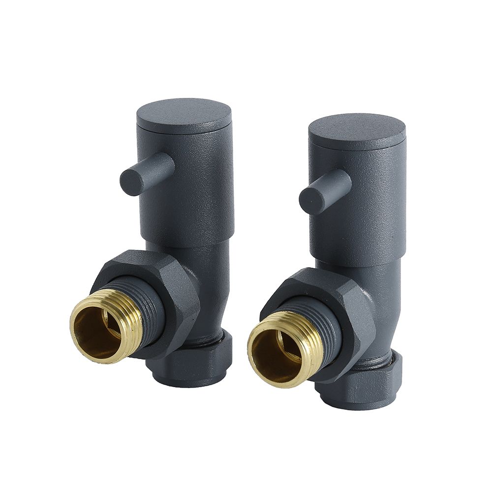 Robinets de radiateur d’angle modernes - Anthracite