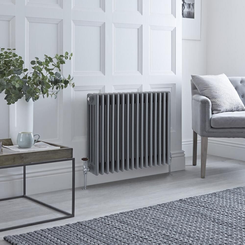 Radiateur style fonte horizontal – Quatre rangs – Choix de tailles – Anthracite – Windsor