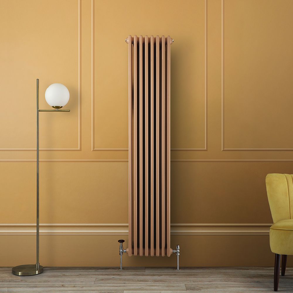 Radiateur style fonte vertical - Jaune (Autumn Yellow) - Double rang – Choix de tailles - Windsor