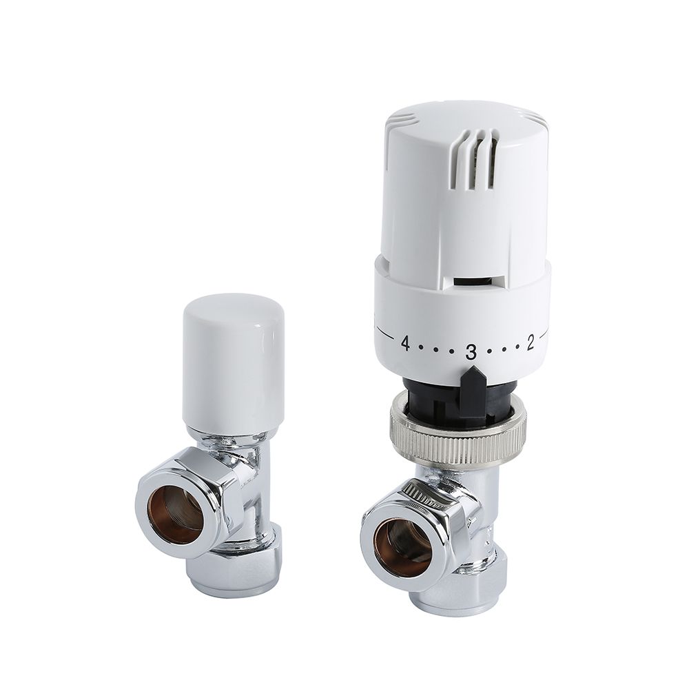 Robinets de radiateur d'angle thermostatique