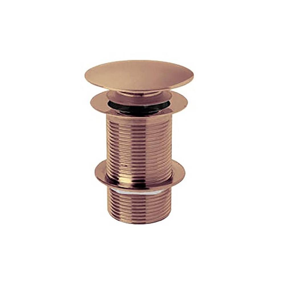 Bonde lavabo à bouton poussoir - Sans trop-plein - Cuivre