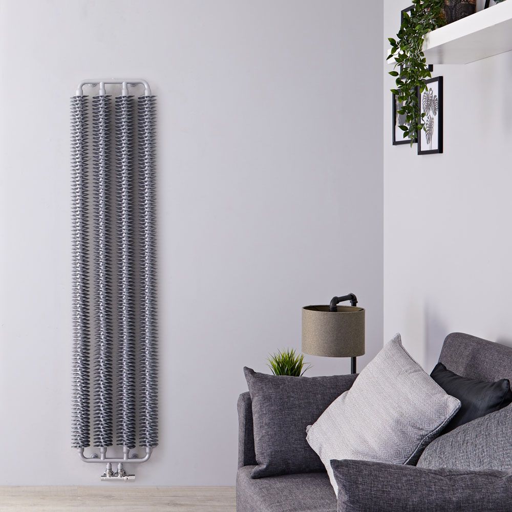 Radiateur design vertical – Argent – 172 cm x 39 cm – Tatra