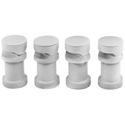 Supports muraux pour radiateur  – Installation horizontale –  – Blanc – Vitality