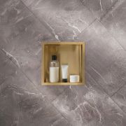 Niche de douche carrée – 34 cm – Choix de finitions