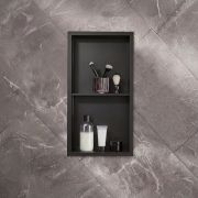 Niche de douche rectangulaire – 34 cm x 64 cm – Avec étagère – Choix de finitions