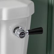 Commande chasse d'eau rétro pour pack WC – Chromé et noir - Elizabeth